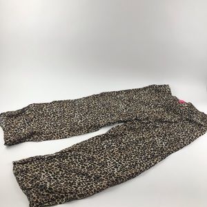 Catherine Malandrino L leopard palazzo pants